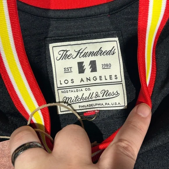 The Hundreds Black Basketball Jersey Size L MSRP $150 Mitchell & Ness NWT - Picture 5 of 7
